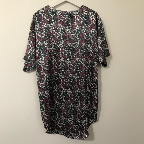 Intimate Moments Paisley Button Down Sleep Shirt - Picture 2 of 6